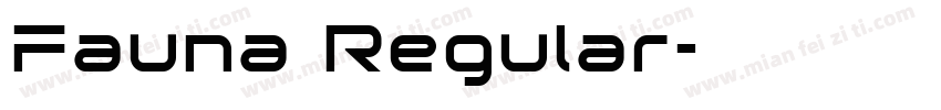 Fauna Regular字体转换